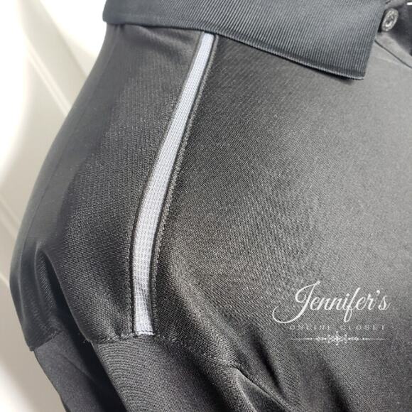 3/$30 On Tour Men's Black Lightweight Golf Polo - Picture 3 of 8